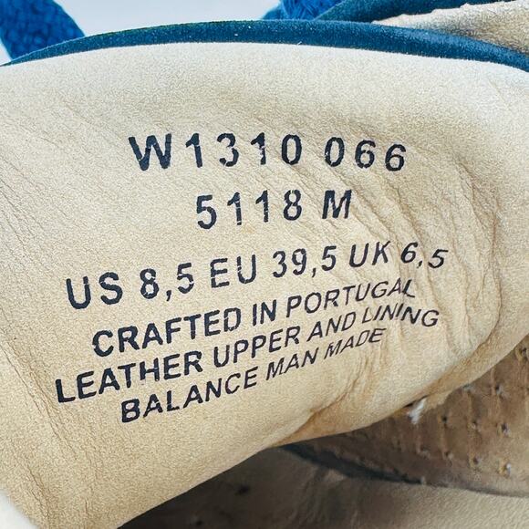 Samuel Hubbard Women's Wanderer Navy Blue Leather Sneakers W1310 Size 8.5 - Picture 11 of 11